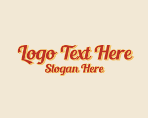 Script - Retro Elegant Script logo design