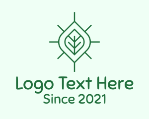 Simple Organic Leaf logo