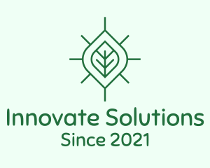 Simple Organic Leaf logo