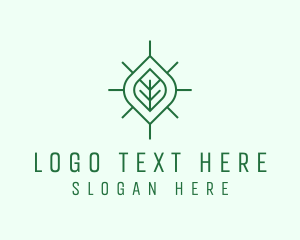 Simple Organic Leaf logo