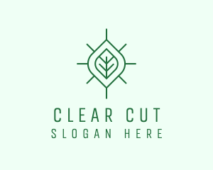 Simple Organic Leaf logo design