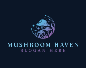 Mystic Mushroom Nature logo design