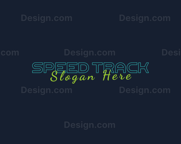 Generic Neon Wordmark Logo