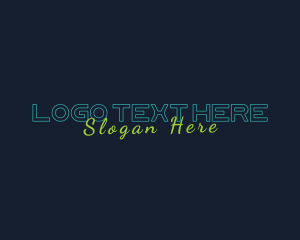 Generic Neon Wordmark logo