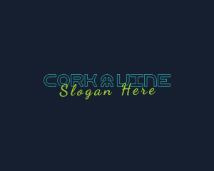 Generic Neon Wordmark logo design