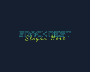 Generic Neon Wordmark logo design