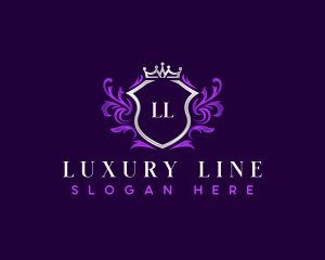 Luxury Crown Shield logo design