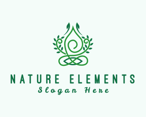 Natural Wellness Yoga logo design