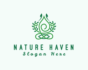 Natural Wellness Yoga logo design