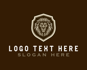 Lion - Safari Lion Crest logo design