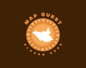 Sudan Map Travel logo design