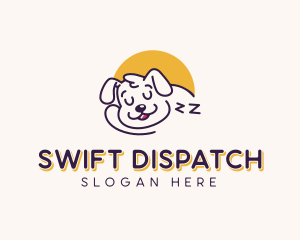 Sleeping Puppy Dog Logo