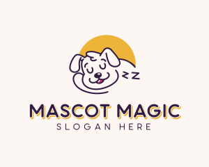 Sleeping Puppy Dog logo design