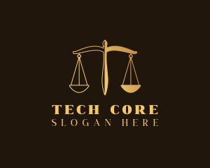 Justice Scale Law logo design