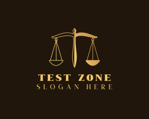 Justice Scale Law logo design