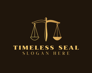 Justice Scale Law logo design