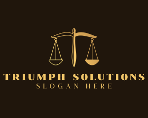 Justice Scale Law logo design