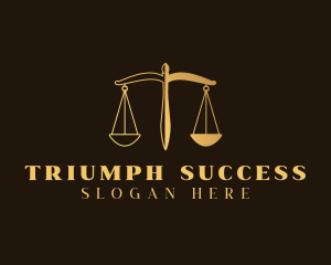 Justice Scale Law logo design