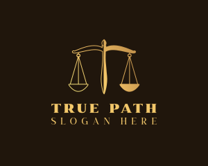 Justice Scale Law logo design