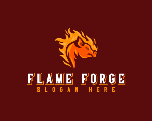 Flame Pork Barbecue  logo design