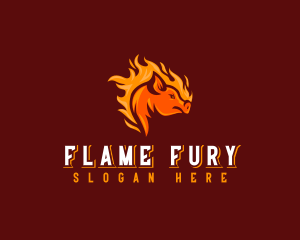 Flame Pork Barbecue  logo design