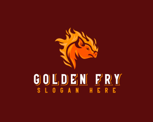 Flame Pork Barbecue  logo design