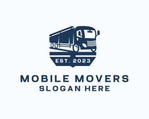 Trailer Truck Logistic logo design