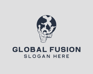 Global Gym Fitness logo design