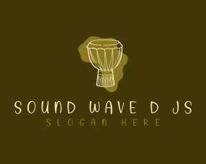 Africa Music Drum logo design