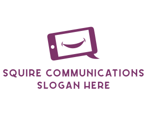 Happy Phone Communication logo design