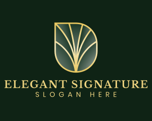 Elegant Leaf Tree logo design