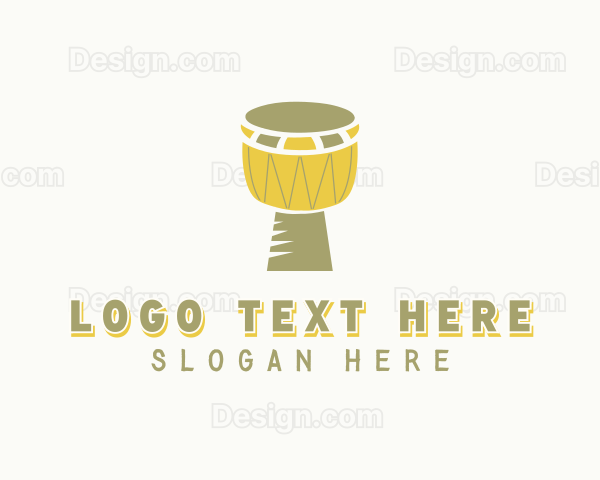 African Drum Djembe Logo