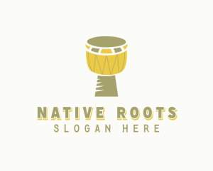 African Drum Djembe logo design