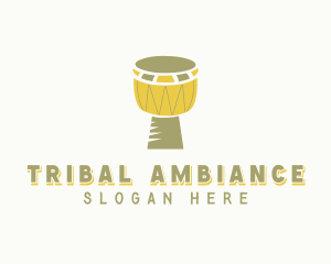 African Drum Djembe logo design