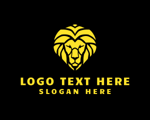 Wild Lion Animal Logo