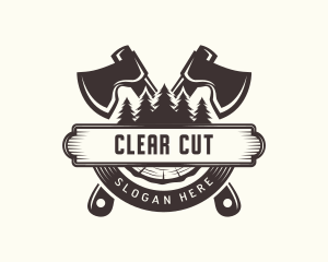 Forest Axe Woodwork logo design