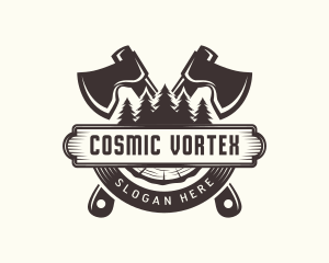 Forest Axe Woodwork logo design