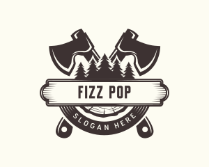 Forest Axe Woodwork logo design