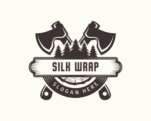 Forest Axe Woodwork logo design