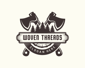 Forest Axe Woodwork logo design