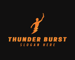 Thunder Human Torch logo design