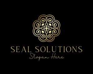 Golden Premium Seal logo