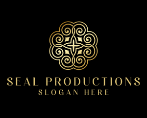 Golden Premium Seal logo