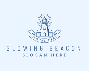 Blue Night Lighthouse logo design