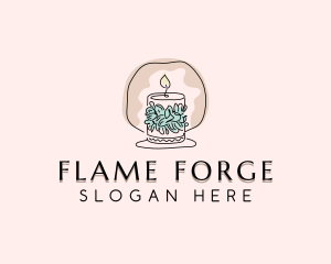 Scented Candle Decor logo design