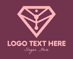 Elegant Pink Diamond logo