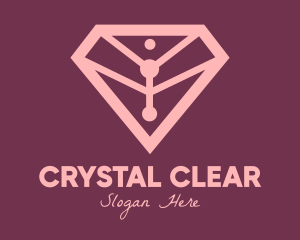 Elegant Pink Diamond logo design