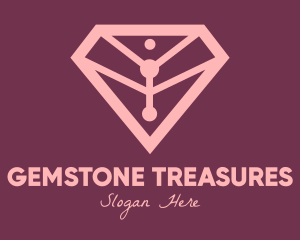 Elegant Pink Diamond logo design