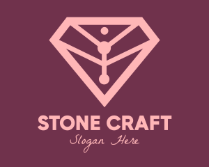 Elegant Pink Diamond logo design