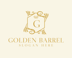 Golden Ornate Decor logo design